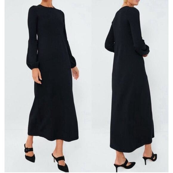 Tuckernuck Dresses & Skirts - Pomander Place Tuckernuck Black Double Knit Lennox Sweater Maxi Dress XS NEW